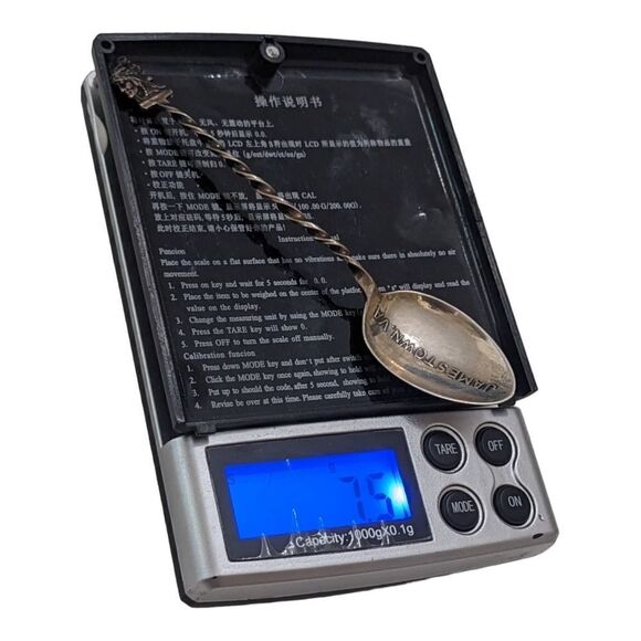 Vintage Sterling Silver Demitasse Souvenir Spoon‎ Jamestown VA 7.5g - Picture 4 of 4